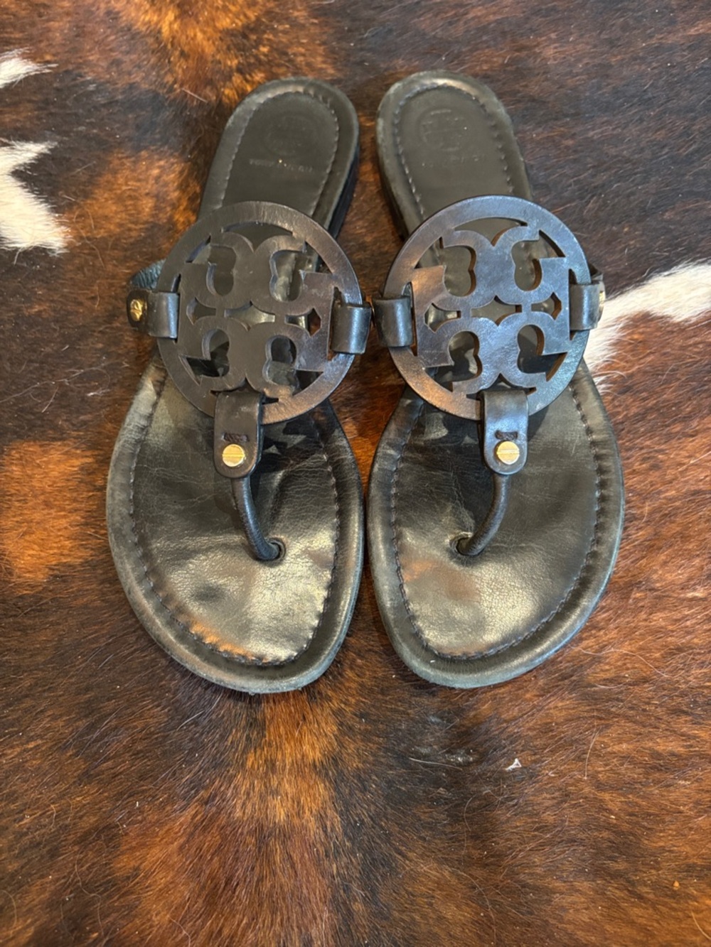 Tory Burch  Leather Thong Sandals